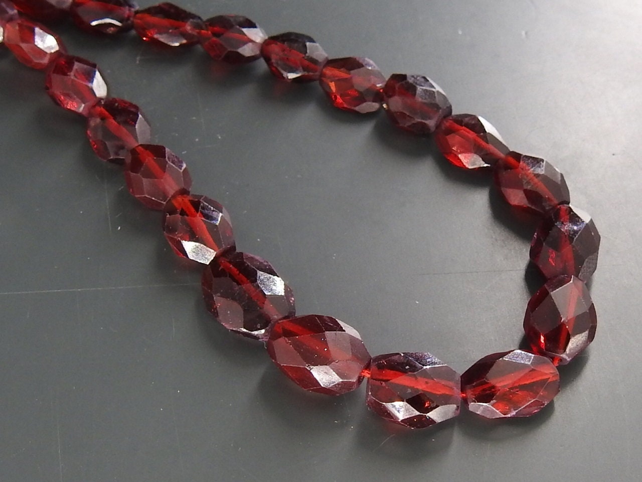 100%Natural Mozambique Garnet Faceted Tumble,Nugget,Loose Stone,Handmade,For Jewelry Making 16Inch Strand 10X7To5X4 MM Approx PMETU2 | Save 33% - Rajasthan Living 22
