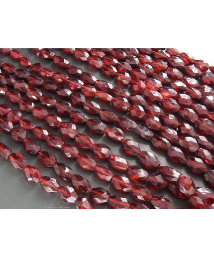 100%Natural Mozambique Garnet Faceted Tumble,Nugget,Loose Stone,Handmade,For Jewelry Making 16Inch Strand 10X7To5X4 MM Approx PMETU2 | Save 33% - Rajasthan Living 3