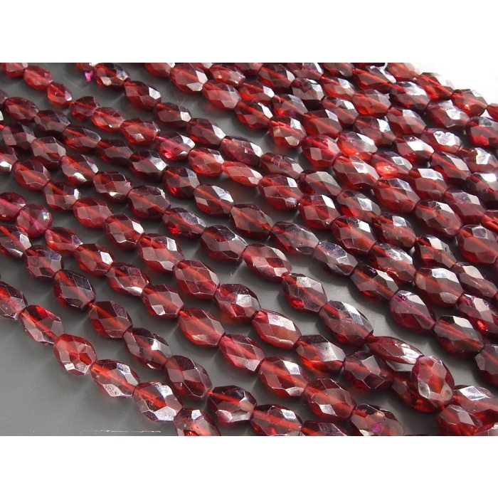 100%Natural Mozambique Garnet Faceted Tumble,Nugget,Loose Stone,Handmade,For Jewelry Making 16Inch Strand 10X7To5X4 MM Approx PMETU2 | Save 33% - Rajasthan Living 7