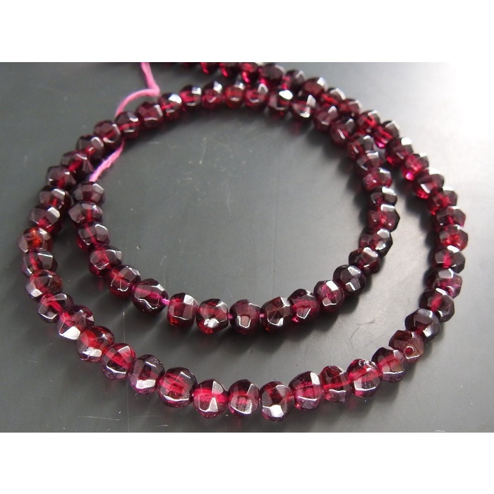 Natural Rodolite Garnet Faceted Roundel Beads,Loose Stone,Necklace,For Jewelry Makers 13Inch 5MM Approx Wholesale Price,New Arrival B6 | Save 33% - Rajasthan Living 6