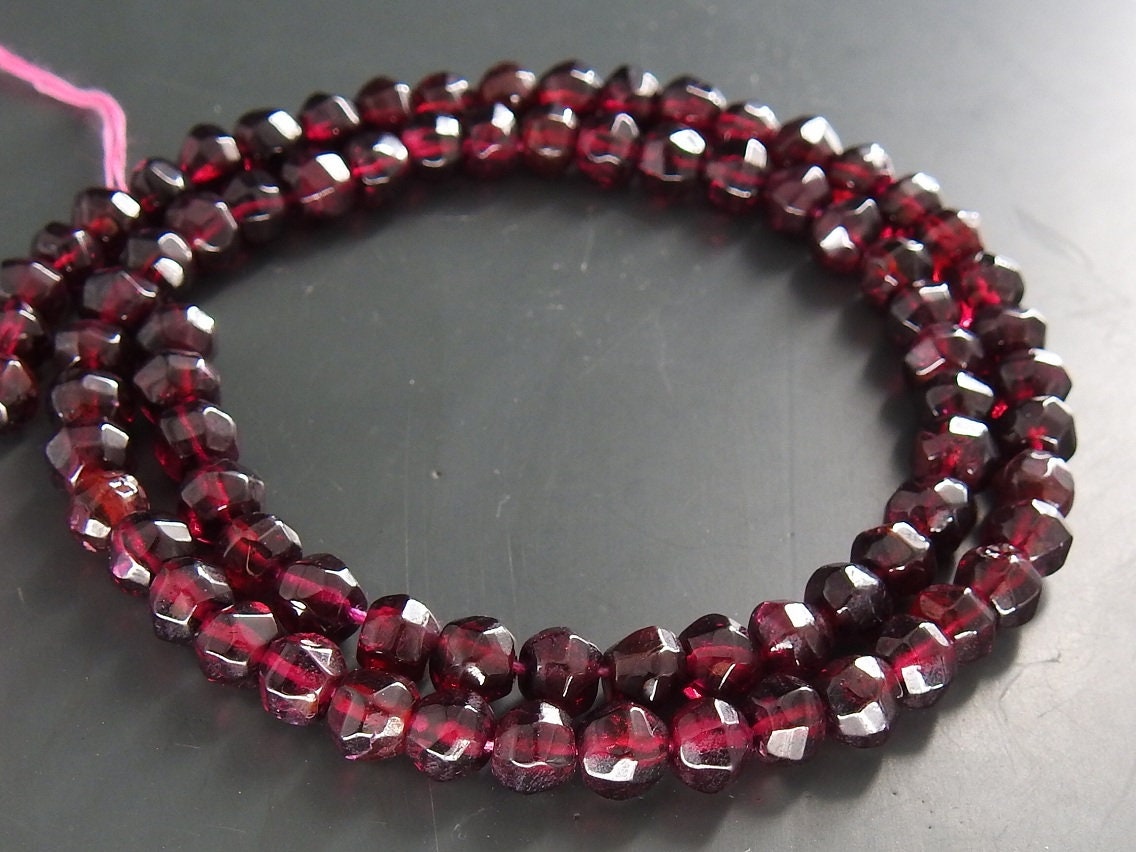 Natural Rodolite Garnet Faceted Roundel Beads,Loose Stone,Necklace,For Jewelry Makers 13Inch 5MM Approx Wholesale Price,New Arrival B6 | Save 33% - Rajasthan Living 15