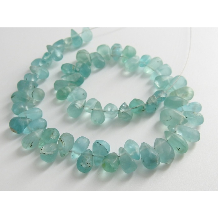 Sky Blue Apatite Smooth Drops,Teardrop,Matte Polished,Handmade,Wholesale Price,New Arrival,10Inch Strand,100%Natural BR7 | Save 33% - Rajasthan Living 10