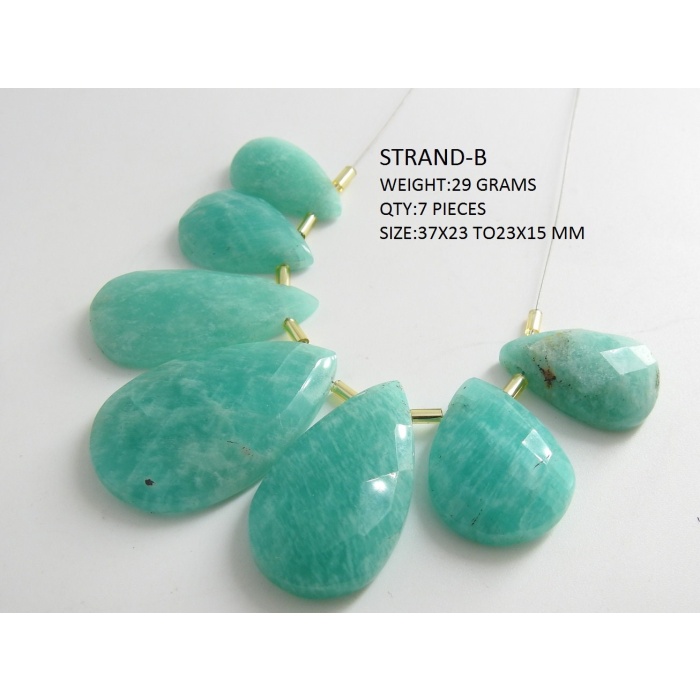 Amazonite Natural Faceted Fancy Pear Shape Cabochon Briolette Wholesale Price New Arrival BR2 | Save 33% - Rajasthan Living 7