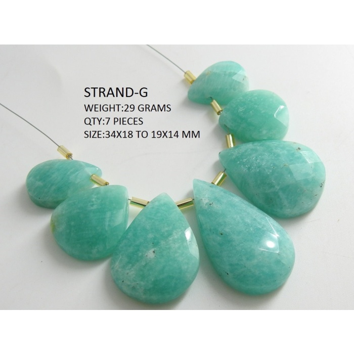 Amazonite Natural Faceted Fancy Pear Shape Cabochon Briolette Wholesale Price New Arrival BR2 | Save 33% - Rajasthan Living 12