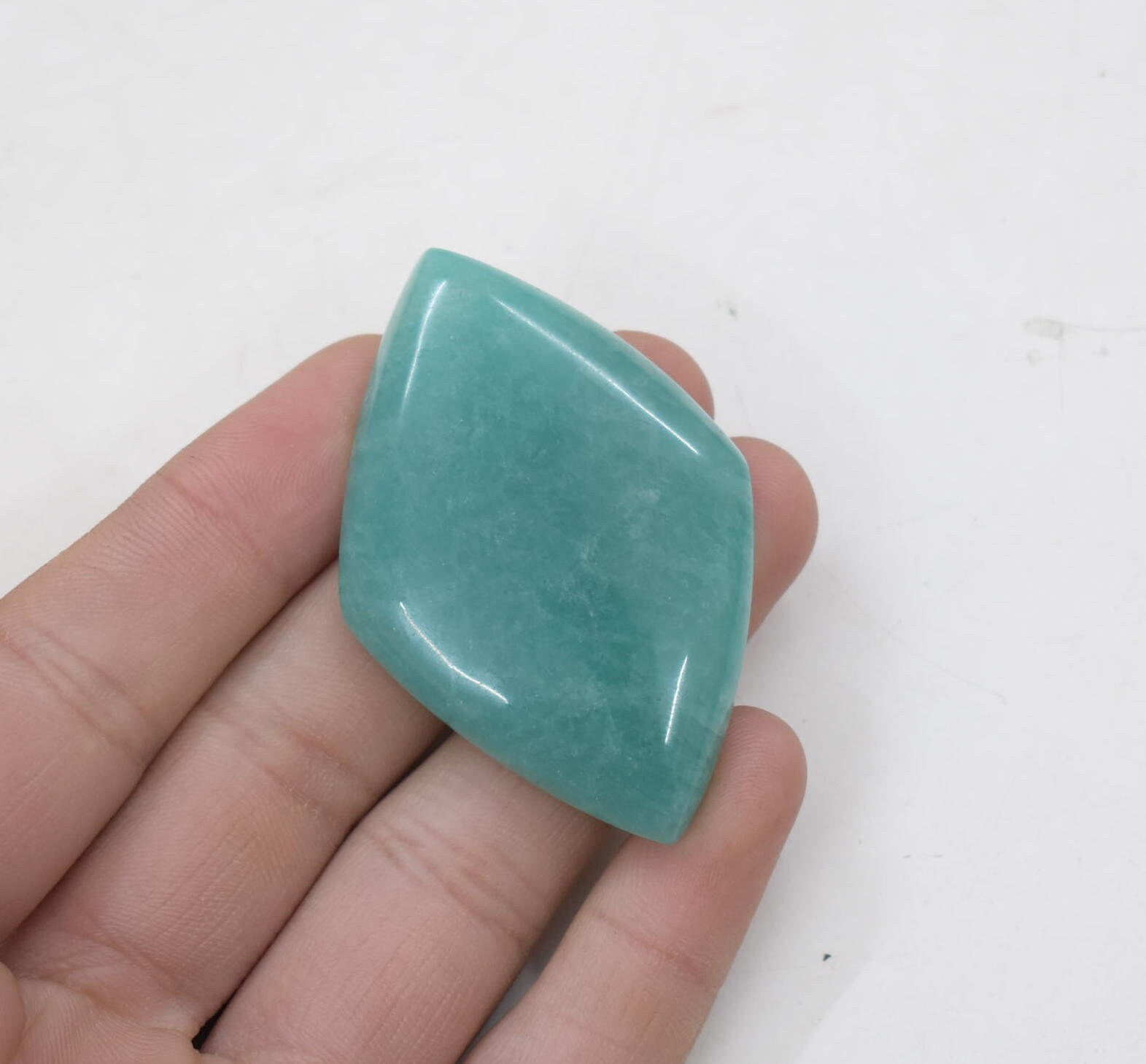 100% Natural African Amazonite Cabochon,Green Amazonite,Handmade Plain Cabochon,Handmade Faceted Cabochon,Natural Color Amazonite | Save 33% - Rajasthan Living 11