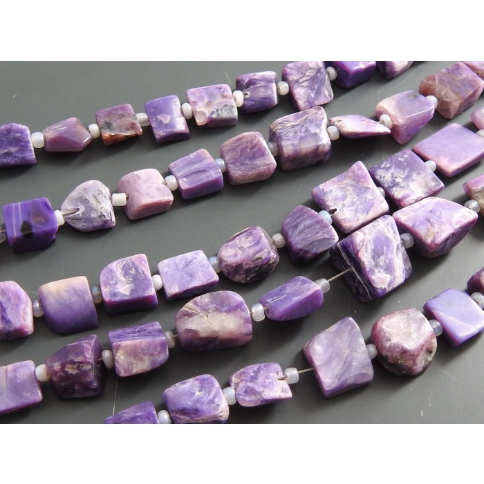 Charoite Natural Rough Bead,Nuggets,Tumble,Uncut,Loose Raw,Minerals Gemstone,For Making Jewelry,Wholesaler,Supplies 11X7To5X4MM Approx R4 | Save 33% - Rajasthan Living 9