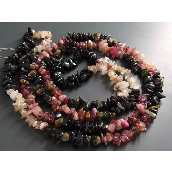 Tourmaline Natural Rough Bead,Anklet,Chip,Loose Raw Stone,Multi Shaded,32Inch Strand 8X5To5X3MM Approx,Wholesaler,Supplies,PME(RB2) | Save 33% - Rajasthan Living 8