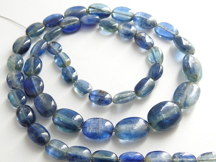 Natural Blue Kyanite Smooth Tumble,Gemstone,Nugget,Oval Shape Bead,Handmade,Loose Stone 16Inch 11X8To6X5MM Approx PME-TU1 | Save 33% - Rajasthan Living 17