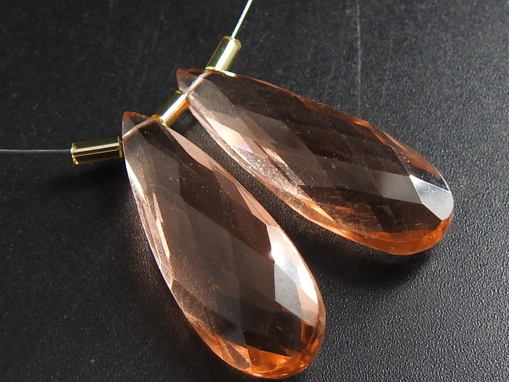30X10MM Pair,Quartz Long Teardrop,Drop,Faceted,Handmade,Loose Stone,Glass,Hydro,For Making Earrings,Gemstone For Jewelry | Save 33% - Rajasthan Living 17