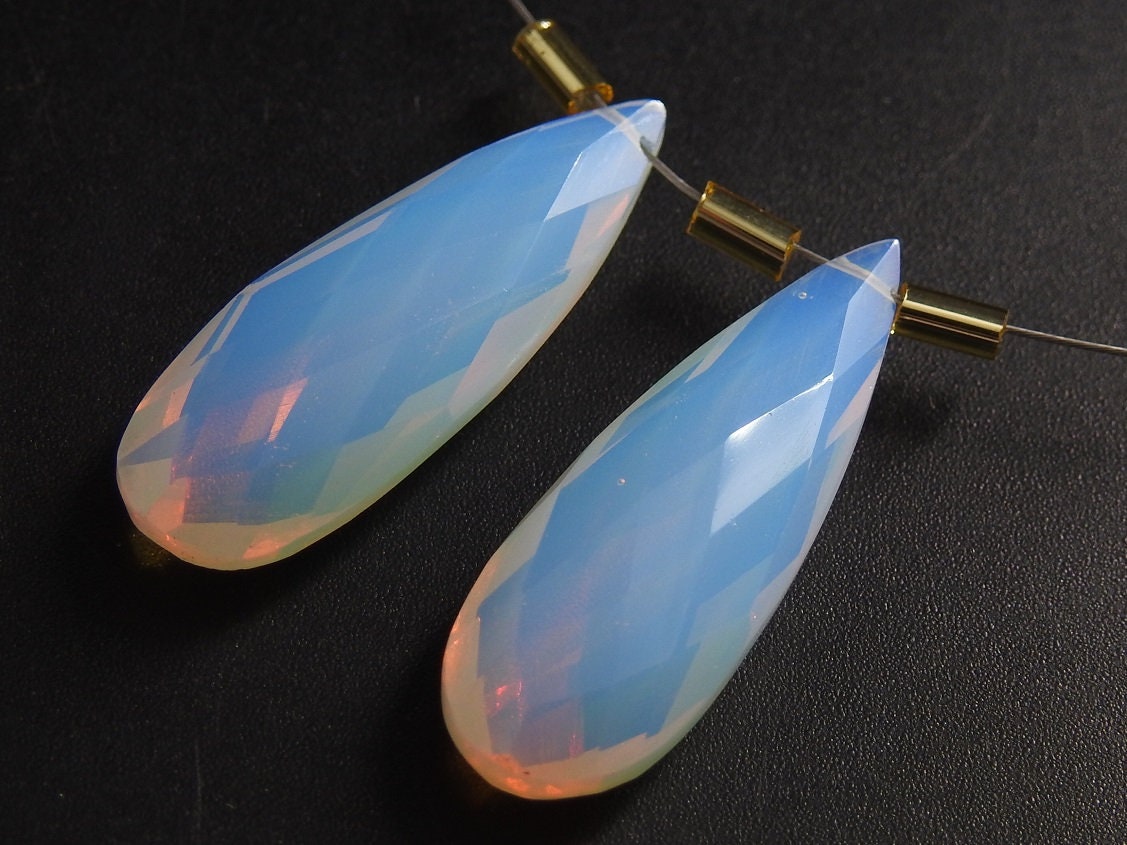 30X10MM Pair,Quartz Long Teardrop,Drop,Faceted,Handmade,Loose Stone,Glass,Hydro,For Making Earrings,Gemstone For Jewelry | Save 33% - Rajasthan Living 20