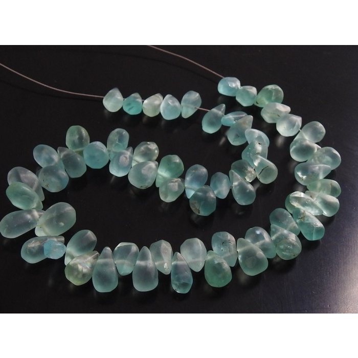 Sky Blue Apatite Smooth Drops,Teardrop,Matte Polished,Handmade,Wholesale Price,New Arrival,10Inch Strand,100%Natural BR7 | Save 33% - Rajasthan Living 7
