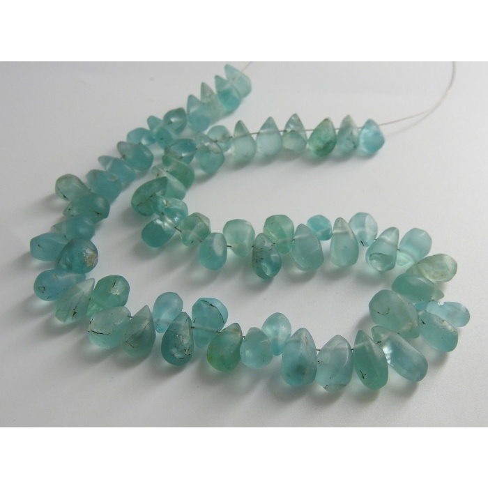 Sky Blue Apatite Smooth Drops,Teardrop,Matte Polished,Handmade,Wholesale Price,New Arrival,10Inch Strand,100%Natural BR7 | Save 33% - Rajasthan Living 8