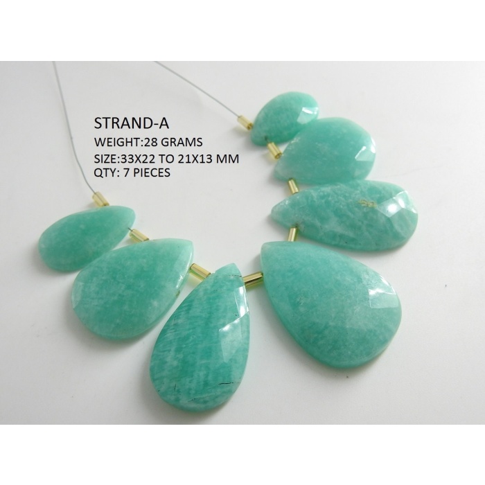 Amazonite Natural Faceted Fancy Pear Shape Cabochon Briolette Wholesale Price New Arrival BR2 | Save 33% - Rajasthan Living 6
