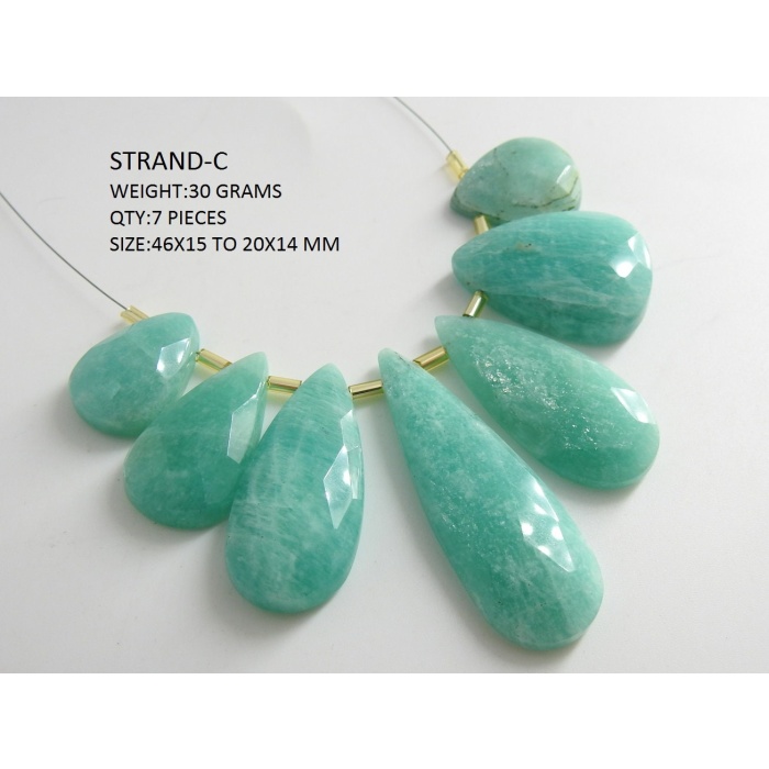 Amazonite Natural Faceted Fancy Pear Shape Cabochon Briolette Wholesale Price New Arrival BR2 | Save 33% - Rajasthan Living 8