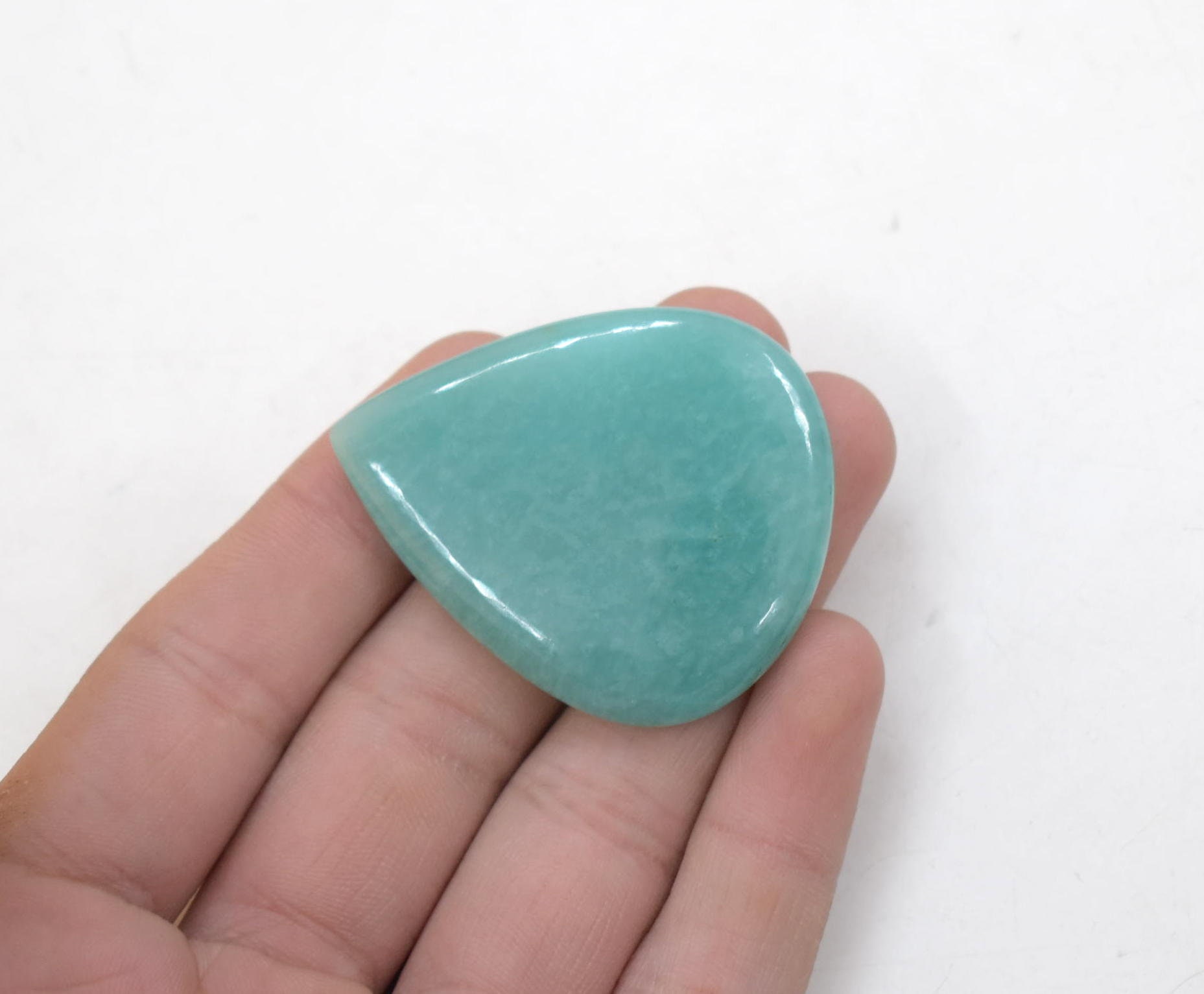 100% Natural African Amazonite Cabochon,Green Amazonite,Handmade Plain Cabochon,Handmade Faceted Cabochon,Natural Color Amazonite | Save 33% - Rajasthan Living 12