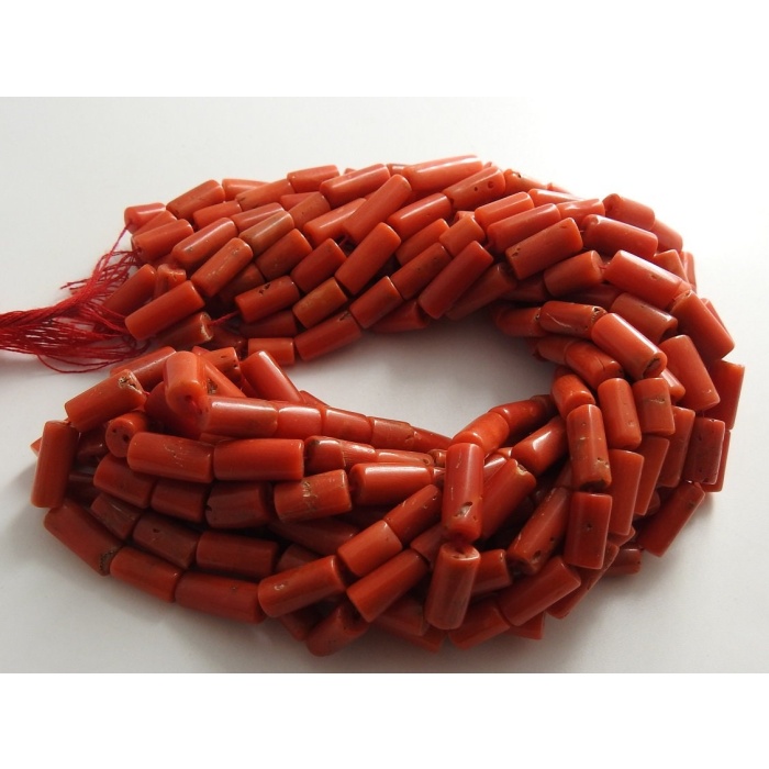 100%Natural Red Coral Smooth Tubes,Drum,Cylinder,Handmade,Bead,Loose Stone,For Making Jewelry Wholesaler Supplies BK(CR2) | Save 33% - Rajasthan Living 6