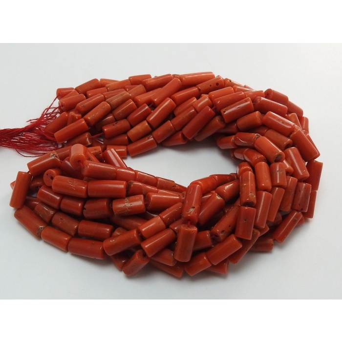 100%Natural Red Coral Smooth Tubes,Drum,Cylinder,Handmade,Bead,Loose Stone,For Making Jewelry Wholesaler Supplies BK(CR2) | Save 33% - Rajasthan Living 7