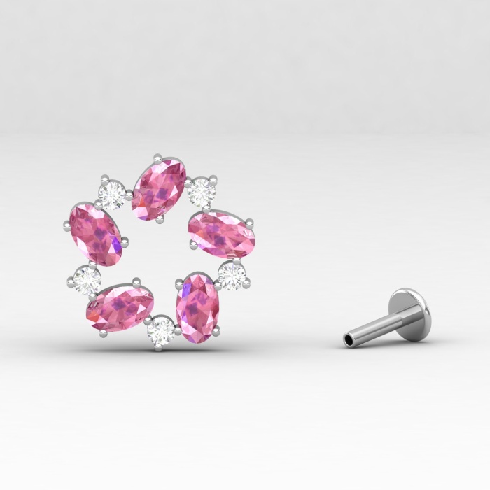 14K Pink Spinel Dainty Stud Earrings, Handmade Jewelry, Gemstone Earrings, Anniversary Gift, August Birthstone Earrings, Natural Spinel | Save 33% - Rajasthan Living 10
