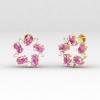 14K Pink Spinel Dainty Stud Earrings, Handmade Jewelry, Gemstone Earrings, Anniversary Gift, August Birthstone Earrings, Natural Spinel | Save 33% - Rajasthan Living 19