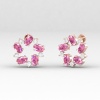 14K Pink Spinel Dainty Stud Earrings, Handmade Jewelry, Gemstone Earrings, Anniversary Gift, August Birthstone Earrings, Natural Spinel | Save 33% - Rajasthan Living 22