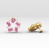 14K Pink Spinel Dainty Stud Earrings, Handmade Jewelry, Gemstone Earrings, Anniversary Gift, August Birthstone Earrings, Natural Spinel | Save 33% - Rajasthan Living 23