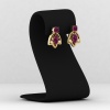 Rhodolite Garnet 14K Dainty Drop Earrings, Handmade Jewelry, Gift For Women, Anniversary Gift, Birthstone Earrings, Natural Garnet Cushion | Save 33% - Rajasthan Living 22