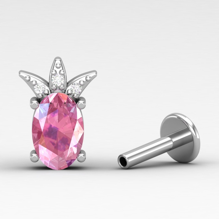 Pink Spinel 14K Stud Earrings, Minimalist Dainty Stud Earrings, Handmade Jewelry, August Birthstone Earrings, Gemstone Jewelry, Gift For Her | Save 33% - Rajasthan Living 10