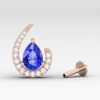 14K Dainty Tanzanite Stud Earrings, Natural Tanzanite Stud Earrings, Gift For Her, Anniversary Gift, Handmade Jewelry, December Birthstone | Save 33% - Rajasthan Living 17