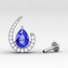 14K Dainty Tanzanite Stud Earrings, Natural Tanzanite Stud Earrings, Gift For Her, Anniversary Gift, Handmade Jewelry, December Birthstone | Save 33% - Rajasthan Living 18