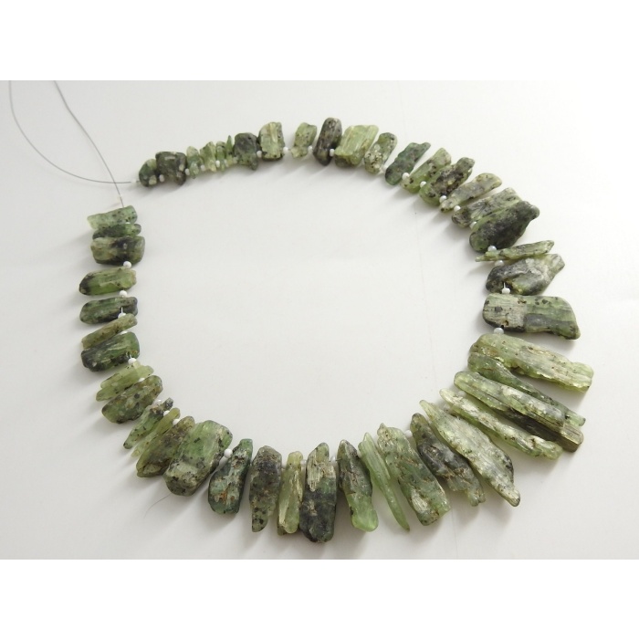 Green Kyanite Natural Rough Stick,Loose Raw Bead,Minerals,Crystal,For Making Jewelry,Wholesaler,Supplies 39X9To15X8MM Approx R6 | Save 33% - Rajasthan Living 6