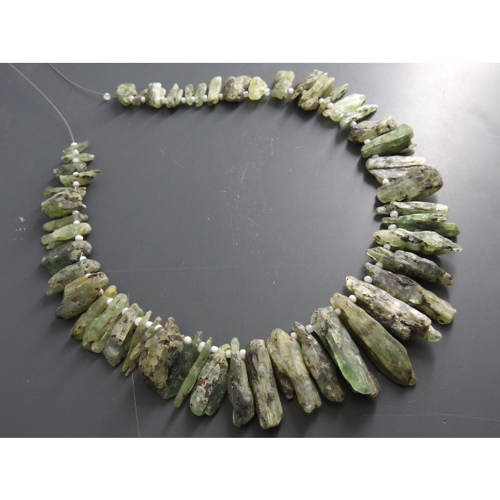 Green Kyanite Natural Rough Stick,Loose Raw Bead,Minerals,Crystal,For Making Jewelry,Wholesaler,Supplies 39X9To15X8MM Approx R6 | Save 33% - Rajasthan Living 15