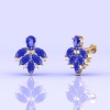 Dainty 14K Tanzanite Stud Earrings, Handmade Jewelry, Art Deco Earring Style, Gemstone Earring, Party Jewelry, Minimalist Earrings, December | Save 33% - Rajasthan Living 22