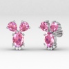 14K Dainty Pink Spinel Stud Earrings, Everyday Gemstone Earrings For Women, August Birthstone Earrings, Natural Spinel Gold Earrings For Her | Save 33% - Rajasthan Living 22