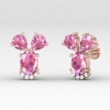 14K Dainty Pink Spinel Stud Earrings, Everyday Gemstone Earrings For Women, August Birthstone Earrings, Natural Spinel Gold Earrings For Her | Save 33% - Rajasthan Living 17
