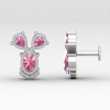 14K Dainty Pink Spinel Stud Earrings, Everyday Gemstone Earrings For Women, August Birthstone Earrings, Natural Spinel Gold Earrings For Her | Save 33% - Rajasthan Living 21