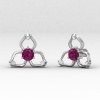 Rhodolite Garnet 14K Dainty Stud Earrings, Gold Stud Earrings For Women, Handmade Jewelry, Everyday Gemstone Earring For Her, Garnet Jewelry | Save 33% - Rajasthan Living 16