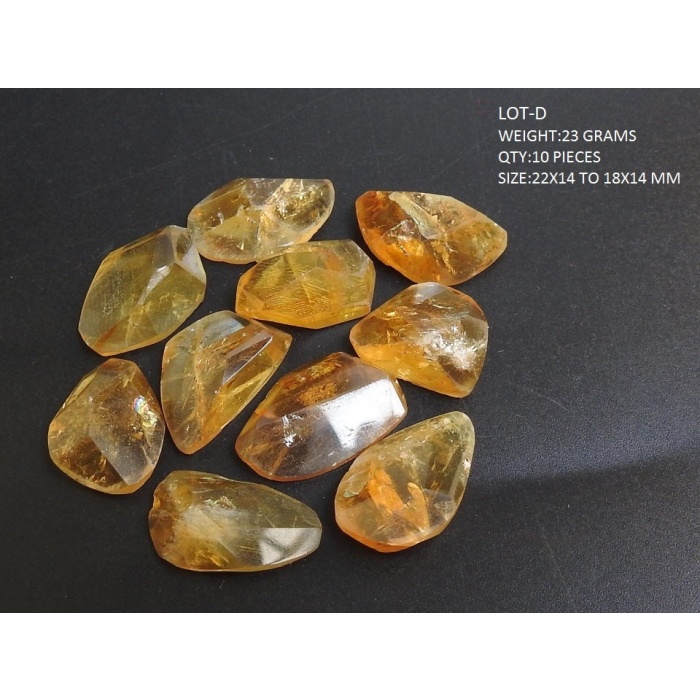 Citrine Faceted Cabochons Lot,Fancy Cut,Loose Gemstones,Irregular Shape,Handmade,One Of A Kind,Making Jewelry,Pendents,100%Natural | Save 33% - Rajasthan Living 8