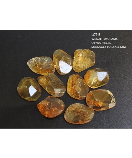 Citrine Faceted Cabochons Lot,Fancy Cut,Loose Gemstones,Irregular Shape,Handmade,One Of A Kind,Making Jewelry,Pendents,100%Natural | Save 33% - Rajasthan Living 3