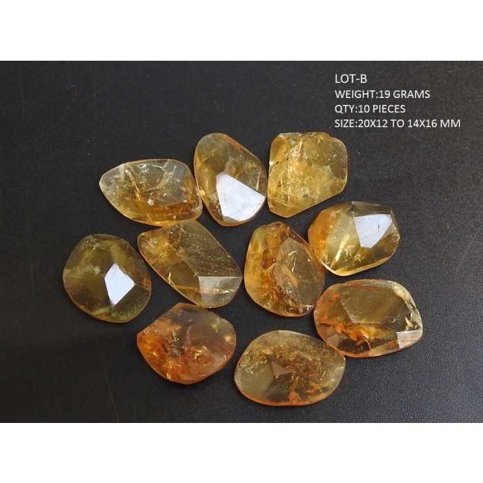 Citrine Faceted Cabochons Lot,Fancy Cut,Loose Gemstones,Irregular Shape,Handmade,One Of A Kind,Making Jewelry,Pendents,100%Natural | Save 33% - Rajasthan Living 6