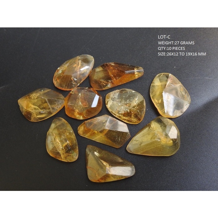 Citrine Faceted Cabochons Lot,Fancy Cut,Loose Gemstones,Irregular Shape,Handmade,One Of A Kind,Making Jewelry,Pendents,100%Natural | Save 33% - Rajasthan Living 7