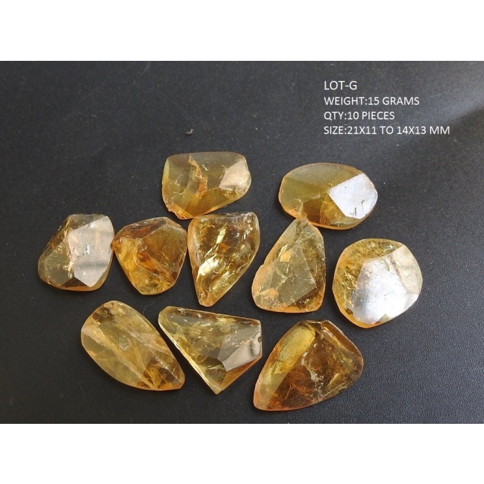 Citrine Faceted Cabochons Lot,Fancy Cut,Loose Gemstones,Irregular Shape,Handmade,One Of A Kind,Making Jewelry,Pendents,100%Natural | Save 33% - Rajasthan Living 11