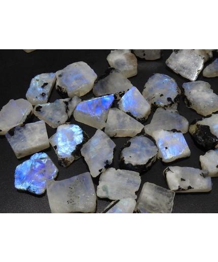 White Rainbow Moonstone Rough Slice,Polished,Slab,Loose Stone,Minerals Gemstone,Raw Material,One Piece 20-15MM Approx PME(RC-1) | Save 33% - Rajasthan Living