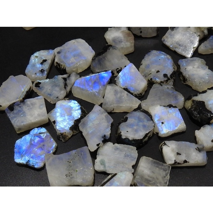 White Rainbow Moonstone Rough Slice,Polished,Slab,Loose Stone,Minerals Gemstone,Raw Material,One Piece 20-15MM Approx PME(RC-1) | Save 33% - Rajasthan Living 6