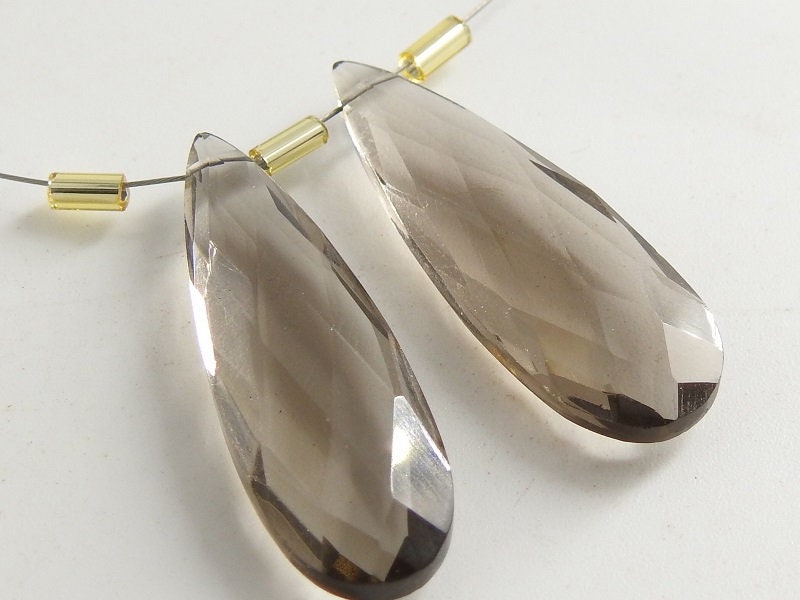 30X10MM Pair,Quartz Long Teardrop,Drop,Faceted,Handmade,Loose Stone,Glass,Hydro,For Making Earrings,Gemstone For Jewelry | Save 33% - Rajasthan Living 24