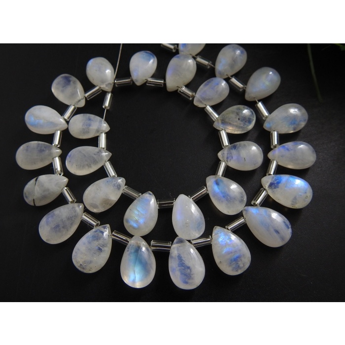 White Rainbow Moonstone Smooth Teardrop,Blue Flashy Fire,Loose Stone,Bead,Calibrated Stone,Earrings Pair,Making Jewelry,Wholesaler PME-CY3 | Save 33% - Rajasthan Living 12