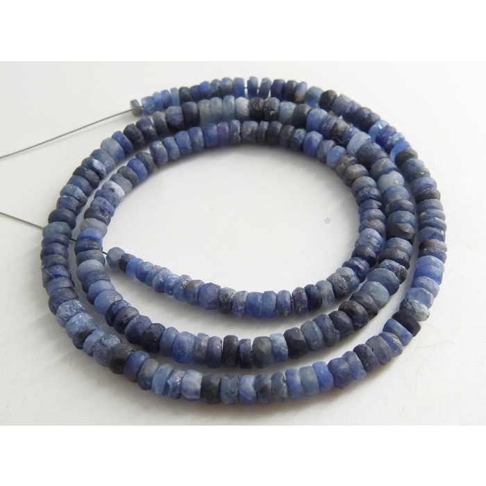 16Inch Strand,Blue Sapphire Tyre,Coin, Button,Smooth,Matte Polished,Gemstone,Handmade,Loose Stone Bead,Wholesaler,Supplies PME-T2 | Save 33% - Rajasthan Living 7