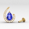 14K Dainty Tanzanite Stud Earrings, Natural Tanzanite Stud Earrings, Gift For Her, Anniversary Gift, Handmade Jewelry, December Birthstone | Save 33% - Rajasthan Living 16