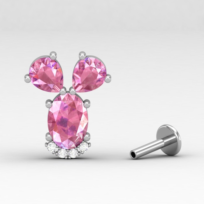 14K Dainty Pink Spinel Stud Earrings, Everyday Gemstone Earrings For Women, August Birthstone Earrings, Natural Spinel Gold Earrings For Her | Save 33% - Rajasthan Living 10