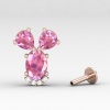 14K Dainty Pink Spinel Stud Earrings, Everyday Gemstone Earrings For Women, August Birthstone Earrings, Natural Spinel Gold Earrings For Her | Save 33% - Rajasthan Living 16