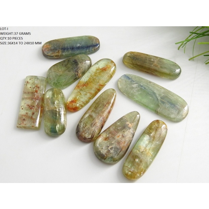 Green Kyanite Smooth Cabochon Lot,Fancy Shape,Loose Stone,Handmade Gemstone,Irregular Bead,Pendent,Necklace,For Jewelry Makers C-2 | Save 33% - Rajasthan Living 13